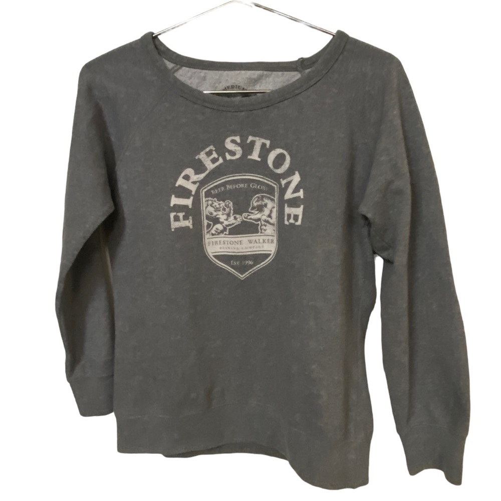 Retro High End Firestone Walker Brewery Gray Women’s M Sweatshirt 808